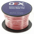OEX Single-Core Automotive Cable 3mm Red 7m | ACX0702-7M