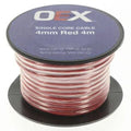 OEX Single Core Automotive Cable 4mm Red 4m Roll | ACX0725-4M