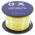 OEX Single Core Automotive Cable 4mm Yellow 4m Roll | ACX0729-4M