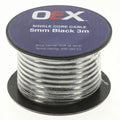 OEX Single Core Automotive Cable 5mm Black 3m Roll | ACX0750-3M
