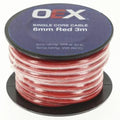 OEX Single Core Automotive Cable 6mm Red 3m Roll | ACX0763-3M