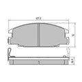 RDA Phantom Ceramic Brake Pad Set for Holden and Isuzu | RDC1116
