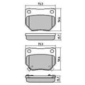 RDA Phantom Ceramic Brake Pad Set for Nissan and Subaru | RDC1220