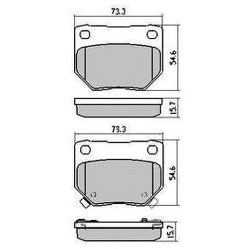 RDA Phantom Ceramic Brake Pad Set for Nissan and Subaru | RDC1220