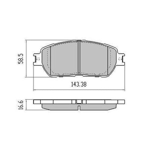 RDA Phantom Ceramic Brake Pad Set for Lexus and Estima | RDC1519