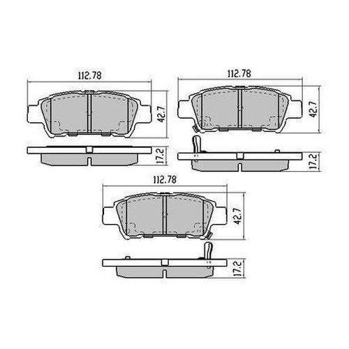 RDA Phantom Ceramic Brake Pad Set for Estima and Alphard | RDC1660