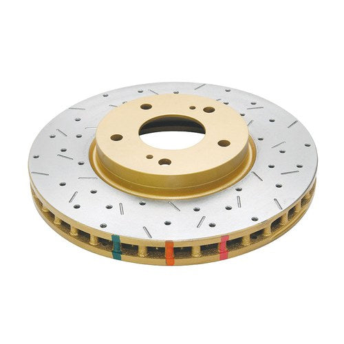DBA 4000 XS Cross-Drilled and Slotted Front Disc Brake Rotor for Nissan Skyline R33, part DBA4963XS