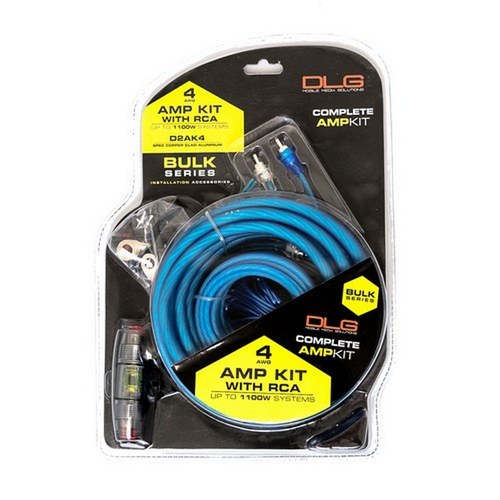 4 Gauge Amplifier Wiring Kit with 100 Amp Fuse, part D2AK4