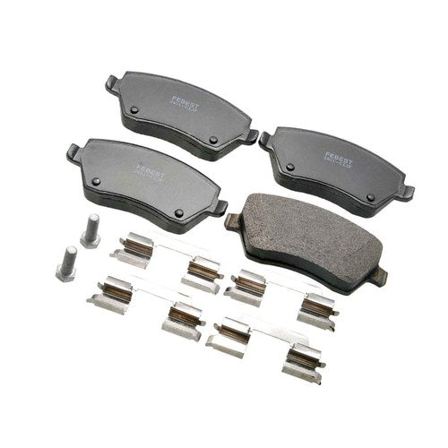 Febest Front Disc Brake Pad Kit With Bolts and Anti-Rattle Spring, part 2401-CLIF