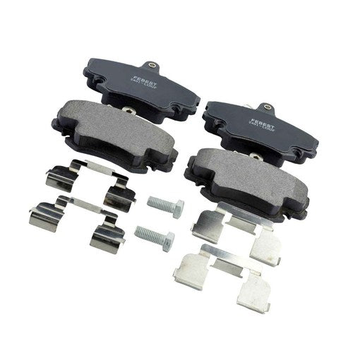 Febest Front Disc Brake Pad Kit With Bolts and Anti-Squeal Shim, part 2401-LOGF