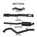 Manta Muffler with Catalytic Converter – Toyota - 4WD MNPMKTY0002