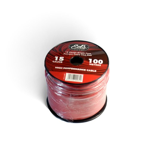CCA Primary Cable 15 Gauge Red 100 Meters | PCSC15GARD