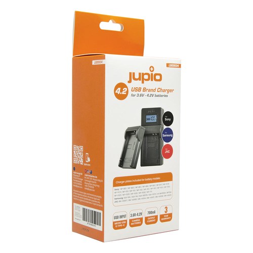 Jupio Sony USB Battery Charging Kit 3.7V-4.2V | LSO0034