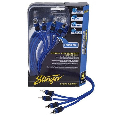 Stinger 6000 Series 4-Channel RCA Cable 5 Meter | SI6417