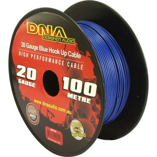 Dna 20 Gauge Blue Hook-Up Cable, 100 Metres | AWP1320