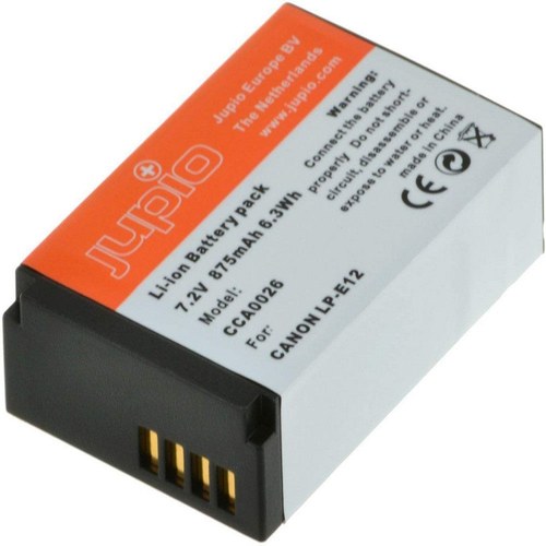 Jupio Canon LP-E12 Camera Battery 7.2V 875mAh | CCA0026