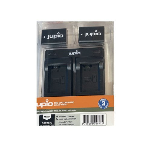 Jupio Sony NP-FW50 Dual Battery and Charger Kit | CSO1002