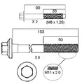Permaseal Head Bolt Set for Holden Statesman | HBS182H