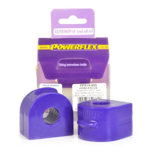 Powerflex Rear Anti-Roll Bar Mounting Bush 18mm for Ford Focus | PFR19-809