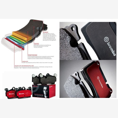 Brembo Rear Brake Pad Set for 2-Pot Calipers | RDB014-52