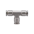Raceworks Pneumatic Push Hose Tee AN-3 SS, part RWF-125-02SS