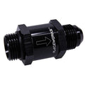 Raceworks AN One-Way Fuel Valve, part RWF-610-06BK
