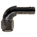 Raceworks 90DEG Barb Fitting Female AN-4 to 1/4IN, part RWF-413-04BK