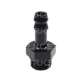 Raceworks Straight Barb Fitting AN-6 ORB to 1/4IN, part RWF-414-06-04BK
