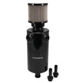 Raceworks 1L Round Catch Can with Twin AN-8 ORB Ports, part ALY-245BK