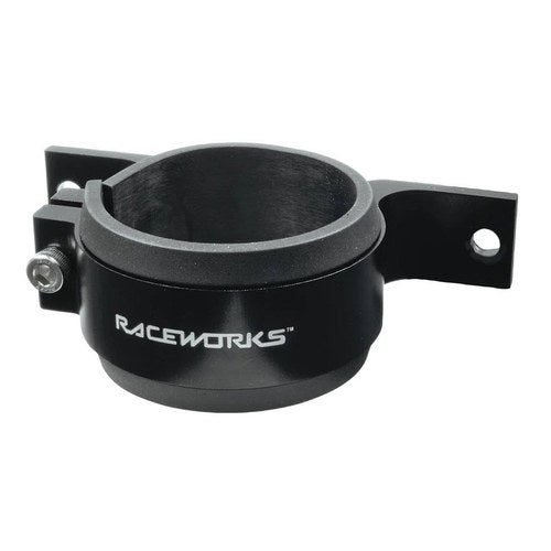 Raceworks Billet Fuel Pump Bracket 60MM Black, part ALY-001BK