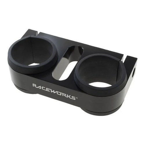 Raceworks Twin Fuel Pump Bracket Pierburg/TI Automotive, part ALY-055BK