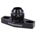 Raceworks Slotted Turbo Drain Adapter AN-10 38-44MM, part RWF-465-01BK