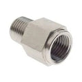 Raceworks 1/8 NPT to M10 X 1.0 Inverted Female Adapter, part RWF-925-02-M10BK