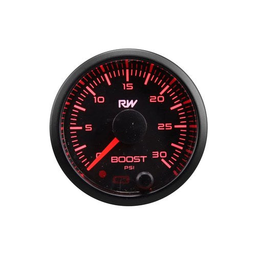 Raceworks Electronic Diesel Boost Gauge 52mm 30PSI, part VPR-313