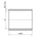 Raceworks Silicone Hose, part SHS-050BKM