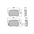 RDA Phantom Ceramic Brake Pad Set for Honda and Suzuki, part RDC1142