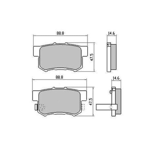 RDA Phantom Ceramic Brake Pad Set for Honda and Suzuki, part RDC1142
