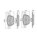 RDA Phantom Ceramic Brake Pad Set for Focus, Saab, Volvo and Mazda3, part RDC1658