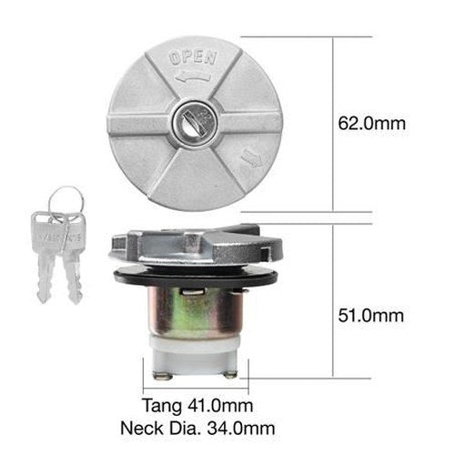 Tridon Locking Fuel Cap for Cab Chassis Vehicles, part TFL302