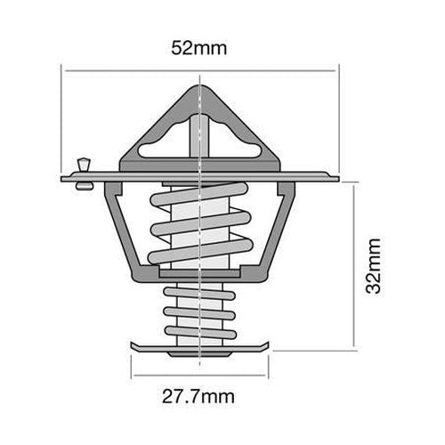 Tridon Thermostat 52mm 89 Degrees C, part TT322-192