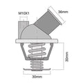 Tridon Thermostat with Housing 82 Degrees C, part TT287-180P